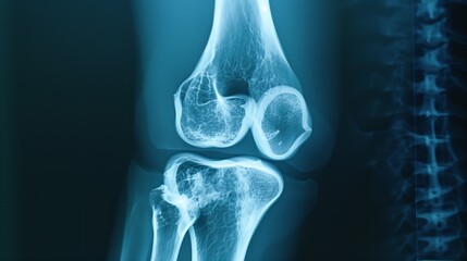 X-ray showing a spiral fracture of the femur