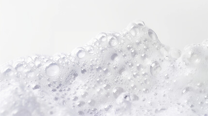 soap foam isolated on white background