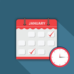 Calendar date even reminder vector illustration, save the date graphic