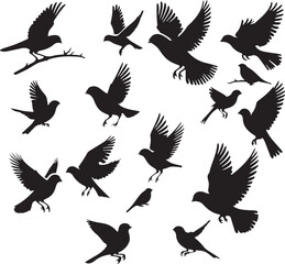Sparrow silhouette