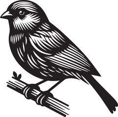 Sparrow silhouette