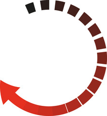 stylized arrows of various shapes and sizes for decoration and decoration, infographics, vector