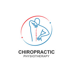 Chiropractic symbol vector icon design illustration template