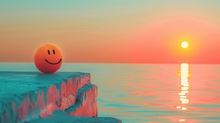 Positivity symbol flat design side view cheerful outlook water color Complementary Color Scheme