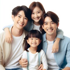 Fototapeta premium family smiling