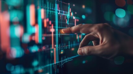 Fototapeta premium Business Finance Data