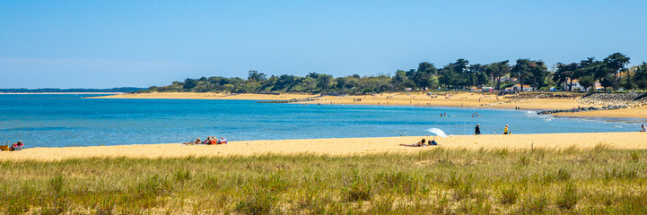 Beach of La Bree les Bains on Oleron island, France