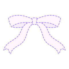 ファンシーなピンクリボン⭐︎PNG