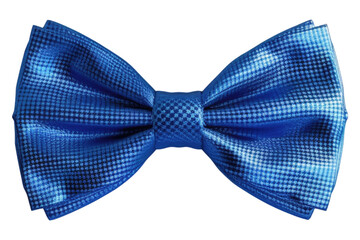 Blue bow tie isolated on transparent background