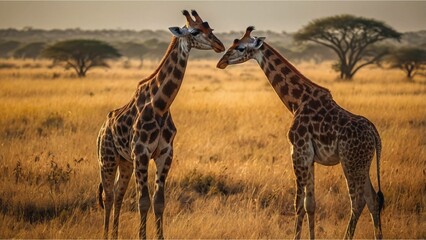 giraffe in the savannah