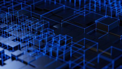 ネットワークの背景素材