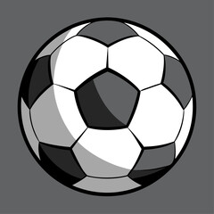 black and white soccer ball