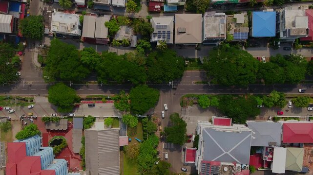 Aerial view of ernakulam town kochi kerala T junction