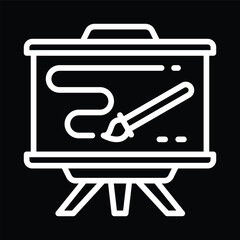 Recycling Bin Line Art Icon