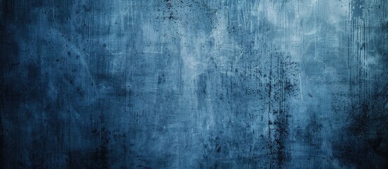 Fototapeta premium Background with a grungy blue canvas texture and ample copy space image.