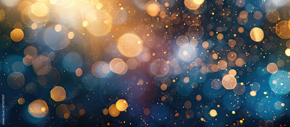 Poster Abstract bokeh background with copy space image.