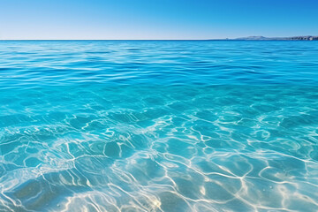 Tranquil blue ocean vista, perfect for serene backgrounds and calming designs.
