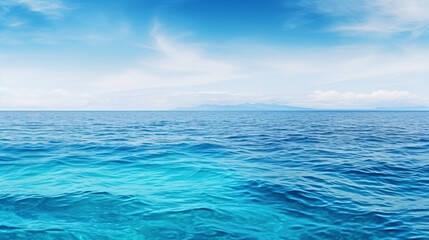 Tranquil blue ocean vista, perfect for serene backgrounds and calming designs.
