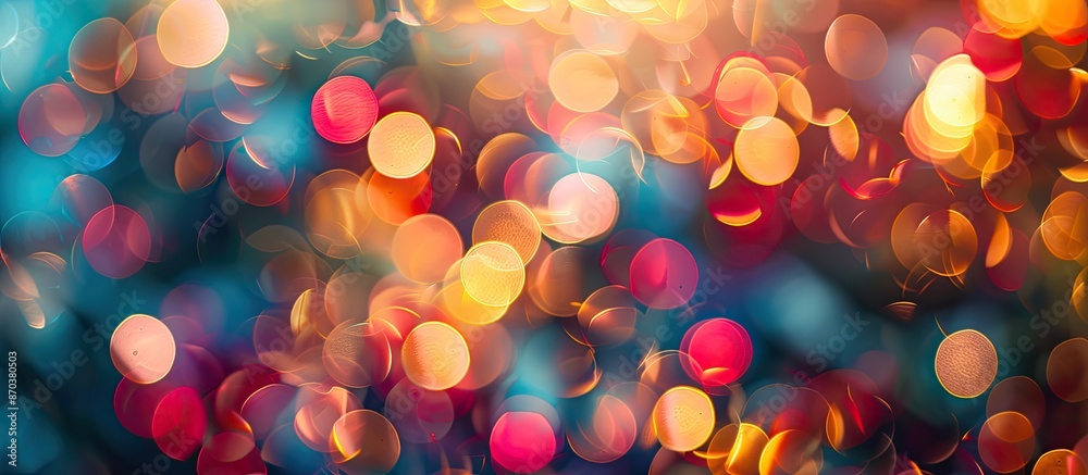 Poster Colorful background with defocused lights ideal for a copy space image.