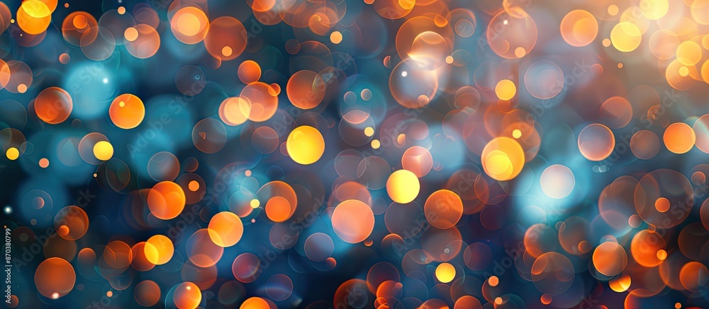 Aufkleber An abstract backdrop with beautiful bokeh lights and copy space image.