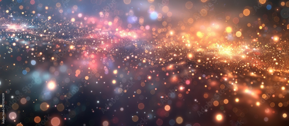 Aufkleber An abstract background featuring twinkling stars, suitable for use as a copy space image.