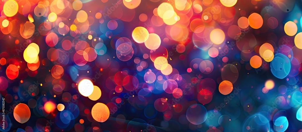Aufkleber colorful background with defocused lights ideal for a copy space image.