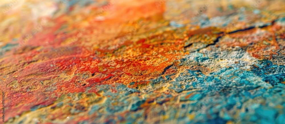 Leinwandbilder Colorful granite stone in abstract pattern with shallow depth of field, ideal for background with copy space image.