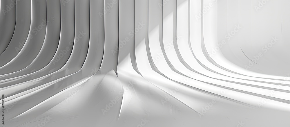 Poster Abstract background with lines and shadows on a white paper with copy space image.