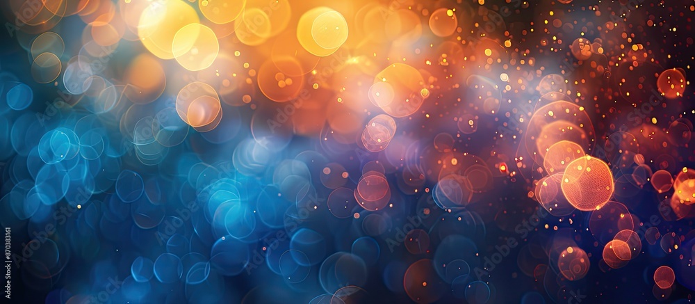 Aufkleber Bokeh light patterns create a mesmerizing abstract background with ample copy space image.
