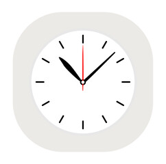 Clock time icon simple style