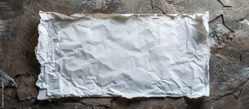 Fototapete a business-themed still life with an empty sheet of paper for a copy space image.