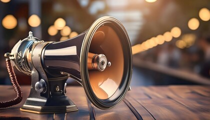 Close Up of a Speaker on a Table