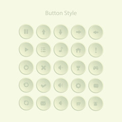 Button styles are used for various graphic design purposes, web design, game design and others
