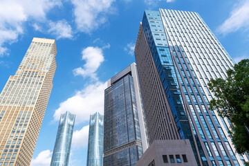 Metropolis of Shanghai's modern office building