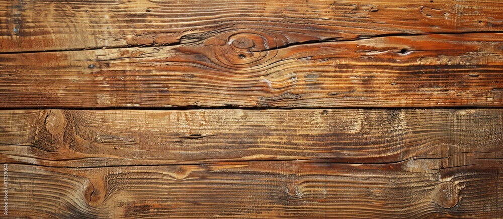 Poster a weathered brown wooden board with a coarse texture, ideal for displays with copy space image.