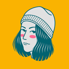 Character design avatar flat minimalist 105