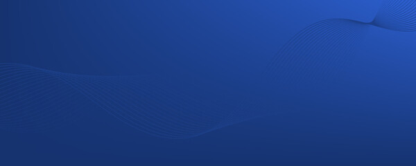Abstract blue tech background with wavy lines. 