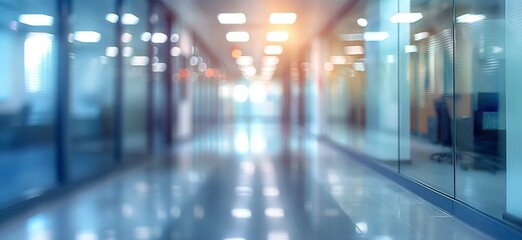 Blurred office space background. Blurry photo of office