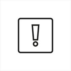 exclamation vector icon line template