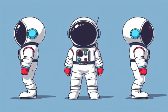 a cartoon of a space suit