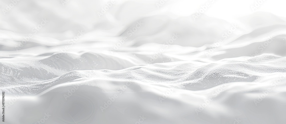 Poster blurred image of snow drifts, providing a snowy background in white with copy space image.