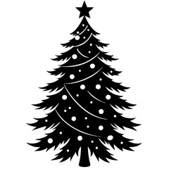 Vector Illustration of Christmas Tree