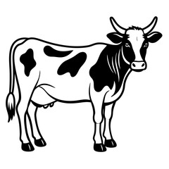 Vector Illustration of Cow