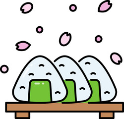 Onigiri line icon