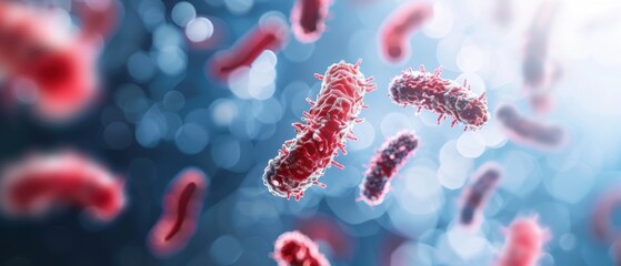 Airborne disease, microscopic pathogens, health risk, floating bacteria, infection control