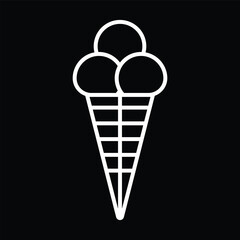 Triple Scoop Ice Cream Cone