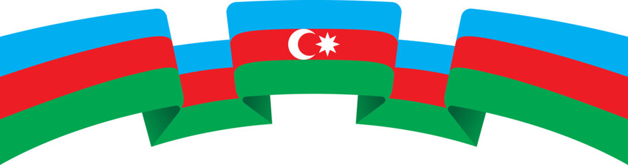 Azerbaijan Flag Ribbon