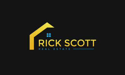 
 Real Estate logo design Vector template