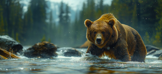 Obraz premium Bear wallpaper. Bear poster