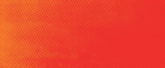 Dots halftone orange color pattern gradient texture with technology digital background. Dots pop art comics with summer background eps 10